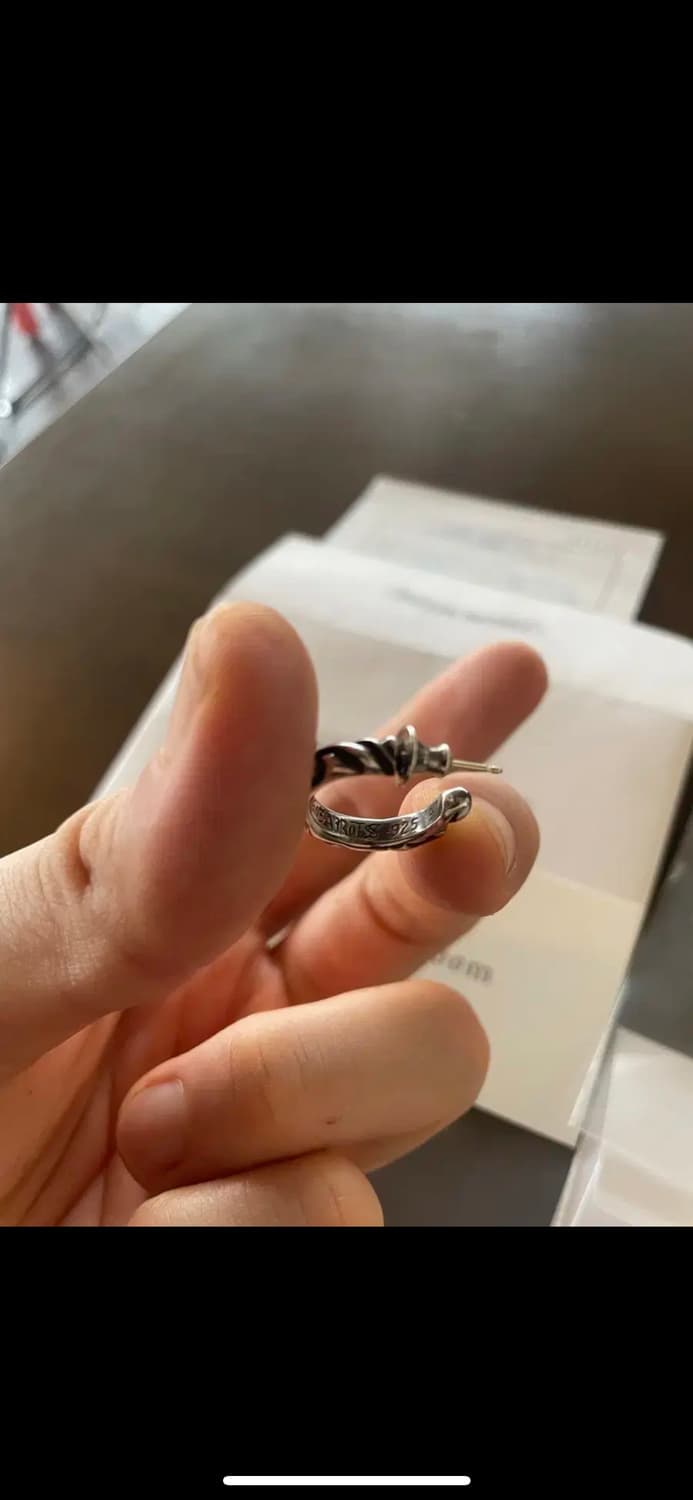 Chromehearts 크롬하츠 스크롤 후프 귀걸이 상품이미지3