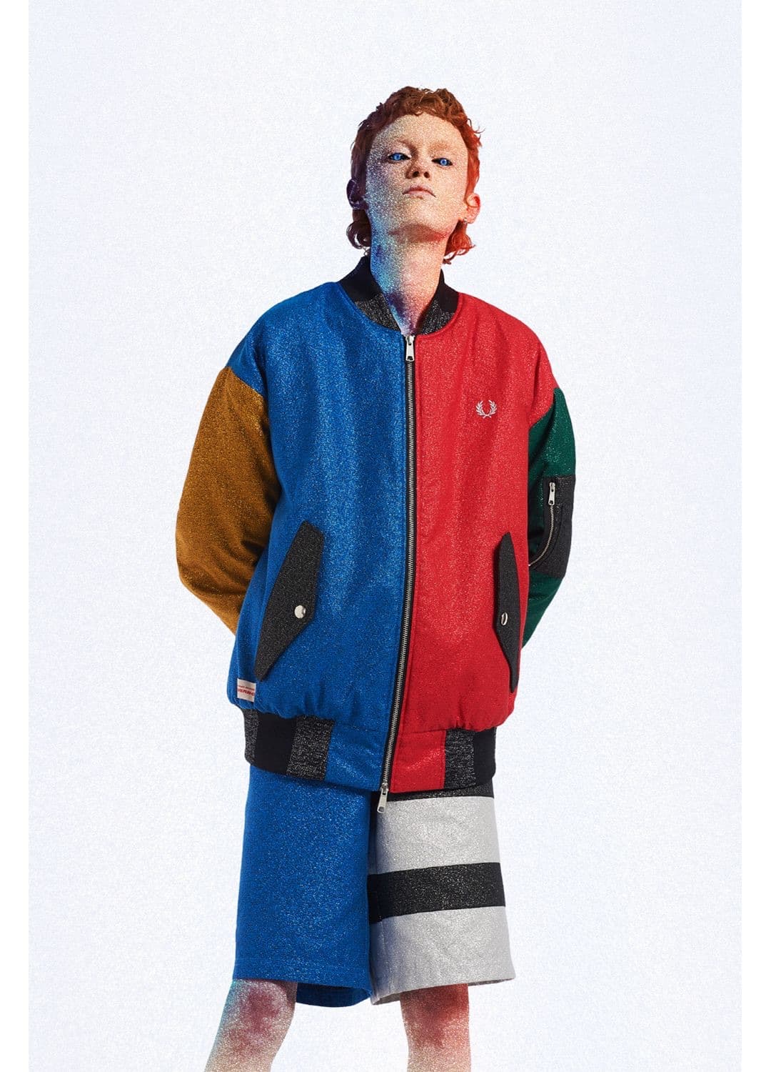 찰스 제프리 러버보이 프레드 페리 멀티컬러 봄버 자켓 상품이미지2