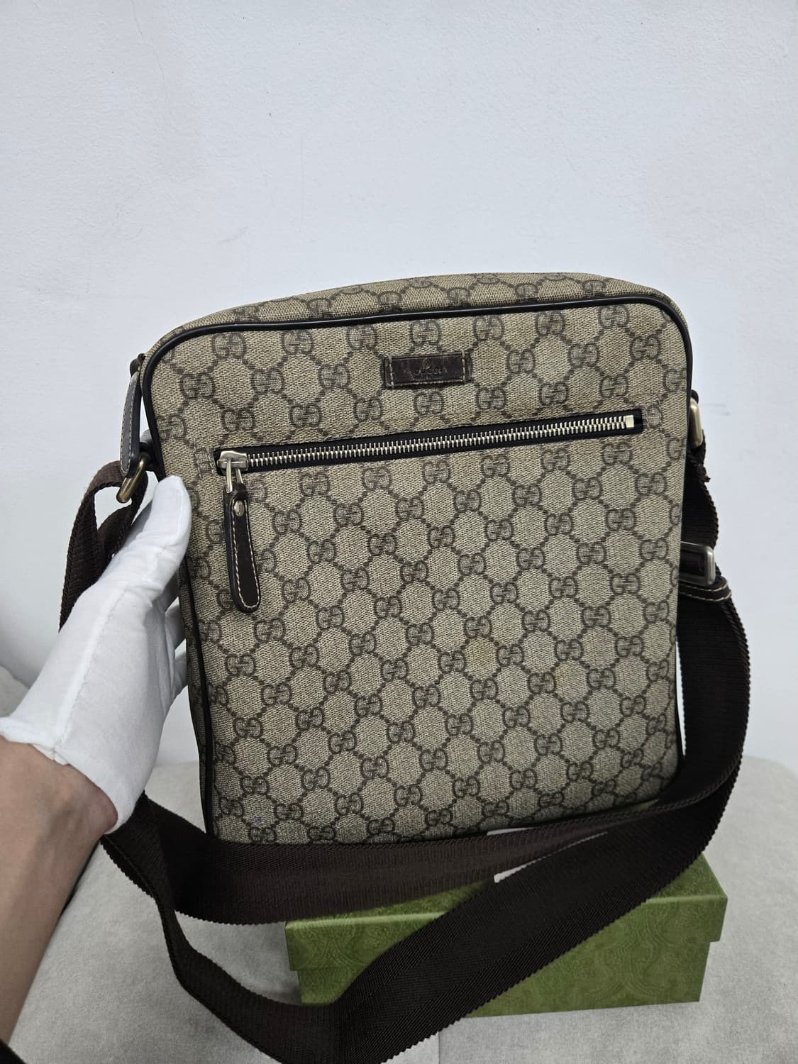 [보증서 정품] 구찌 시그니처 메신저 숄더백 상품이미지4