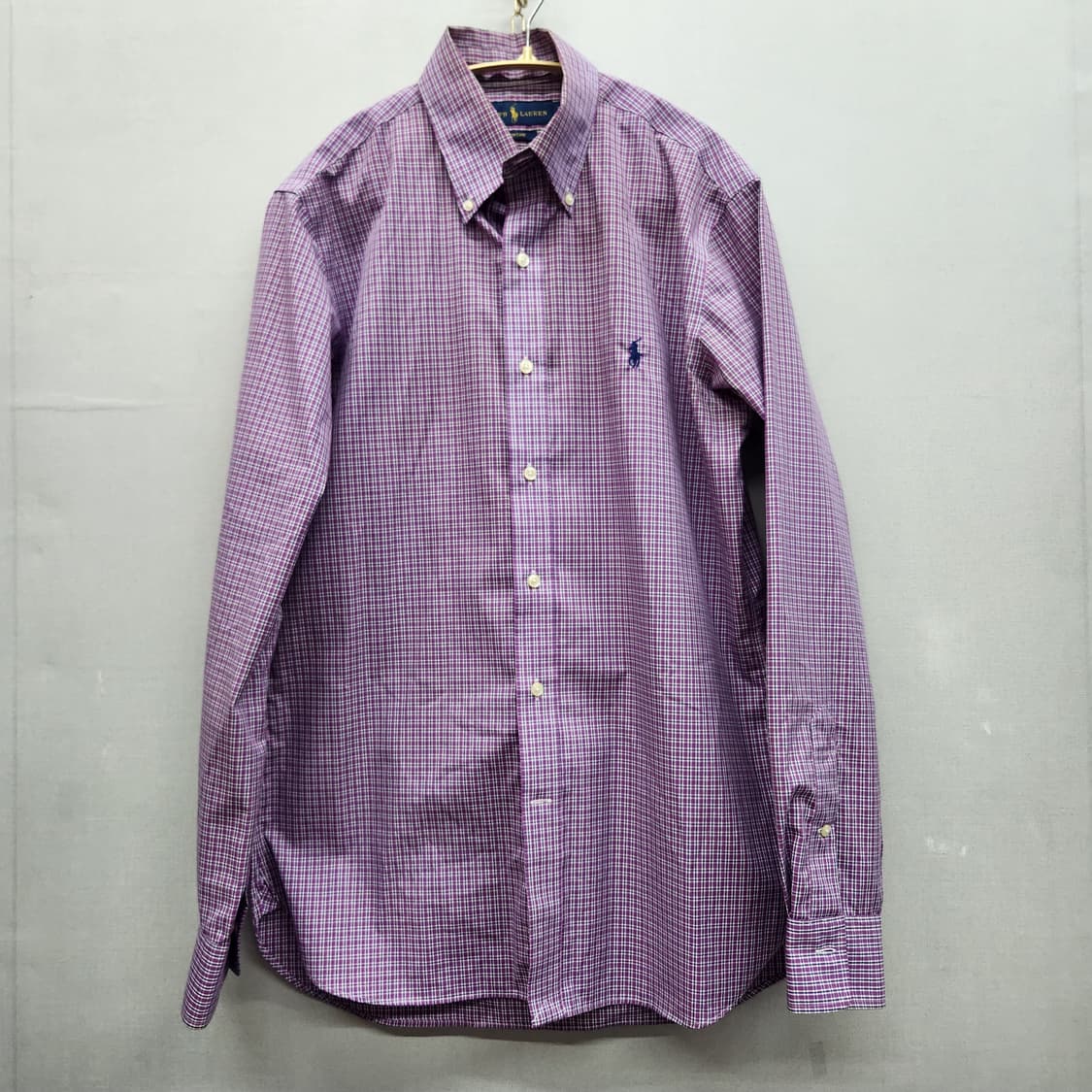 폴로랄프로렌 로고자수 퍼플체크 셔츠 L 상품이미지1