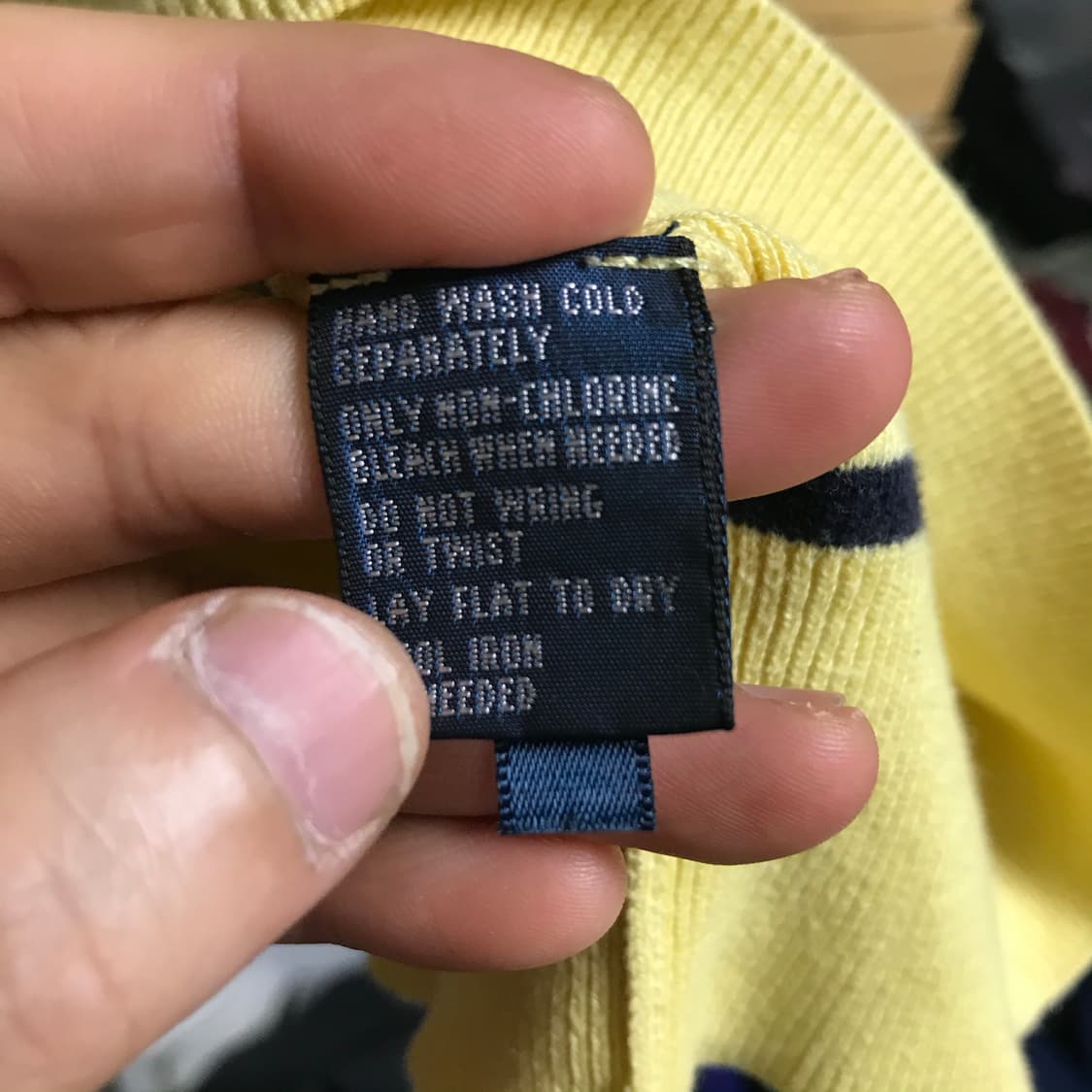 폴로 얇은 라운드 니트 상품이미지4