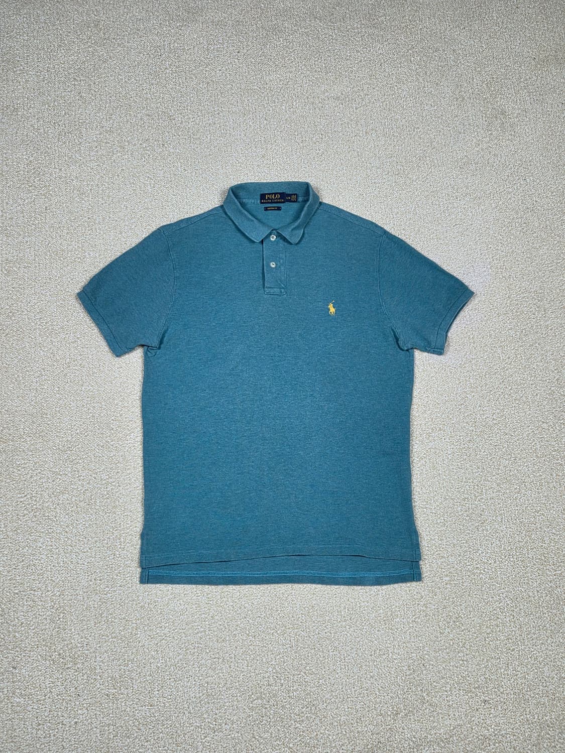 [폴로 랄프로렌] 커스텀 핏 코튼 메쉬 카라 반팔 티셔츠 | S00072 상품이미지1