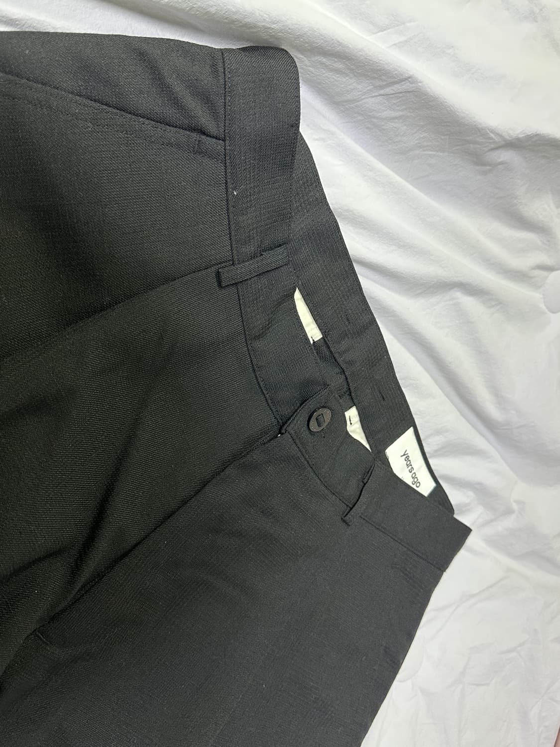 이얼즈어고 Y-959 히든 체크 원턱 와이드 팬츠 상품이미지5