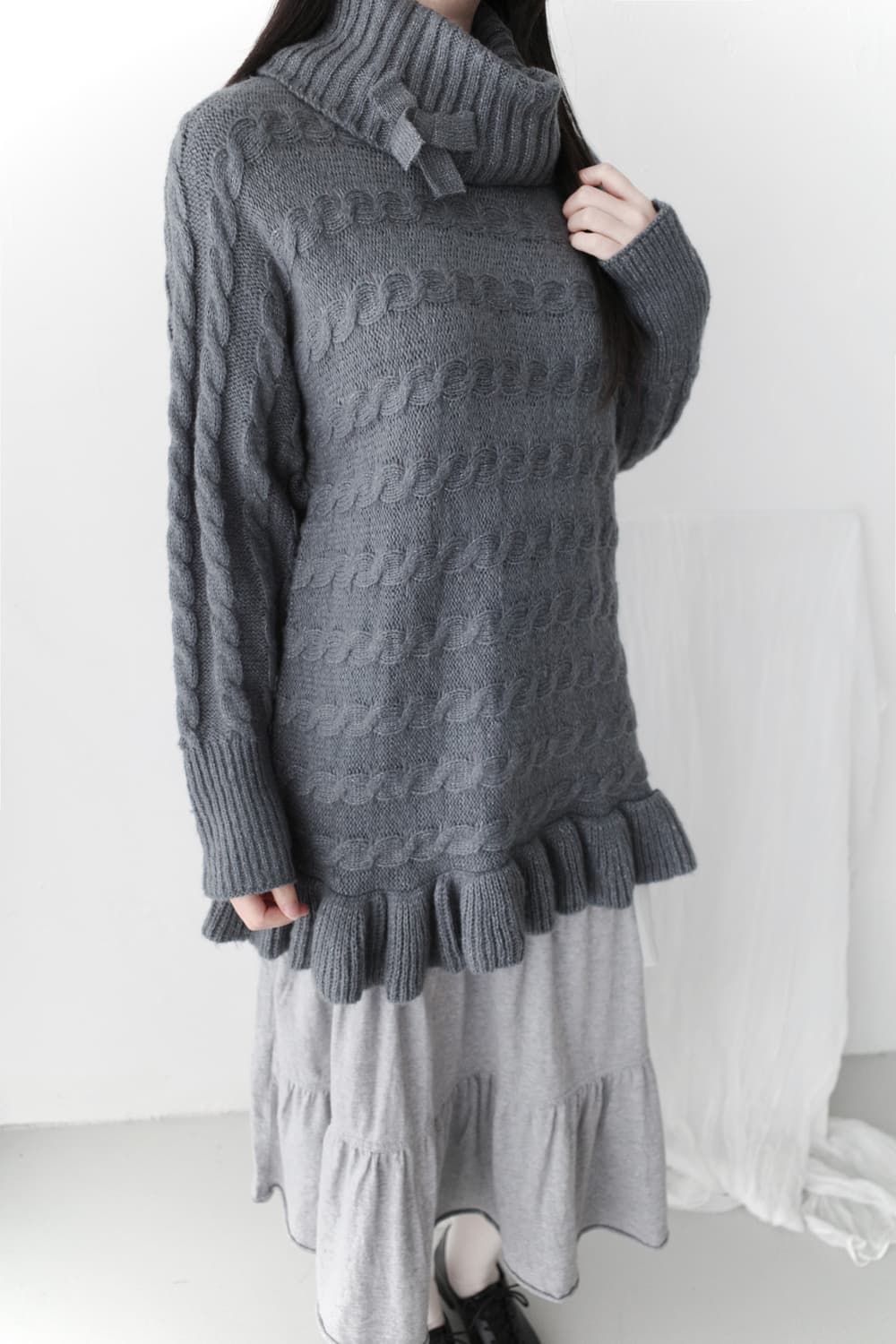 ribbon frill knit 상품이미지8