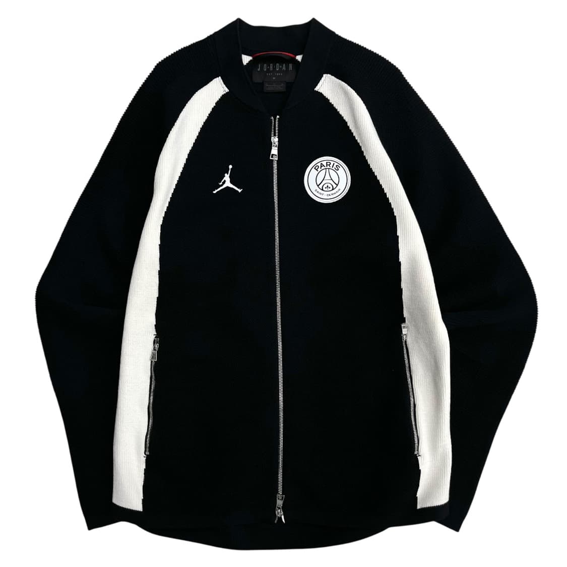 조던 파리생제르망 화이트배색 블랙 니트집업 XL 상품이미지2