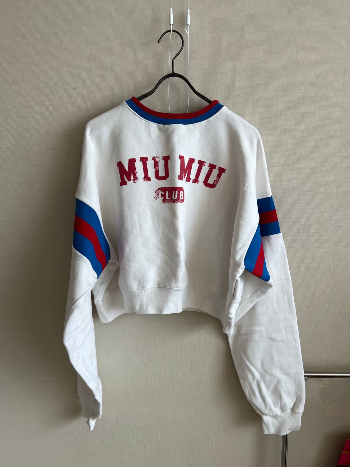 (정품) 미우미우 로고 프린트 빈티지 맨투맨 S(55사이즈정도) 상품이미지2