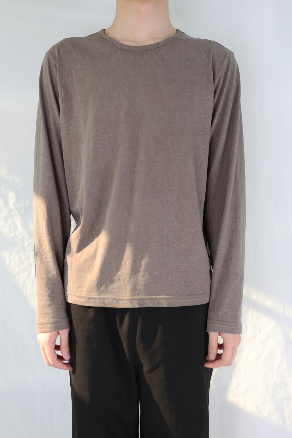 [2] Les Tailored long sleeve 브라운 상품이미지1