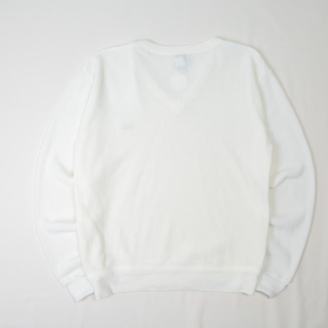 80s IZOD 라코스테 아크릴 V 넥 니트 화이트 상품이미지5