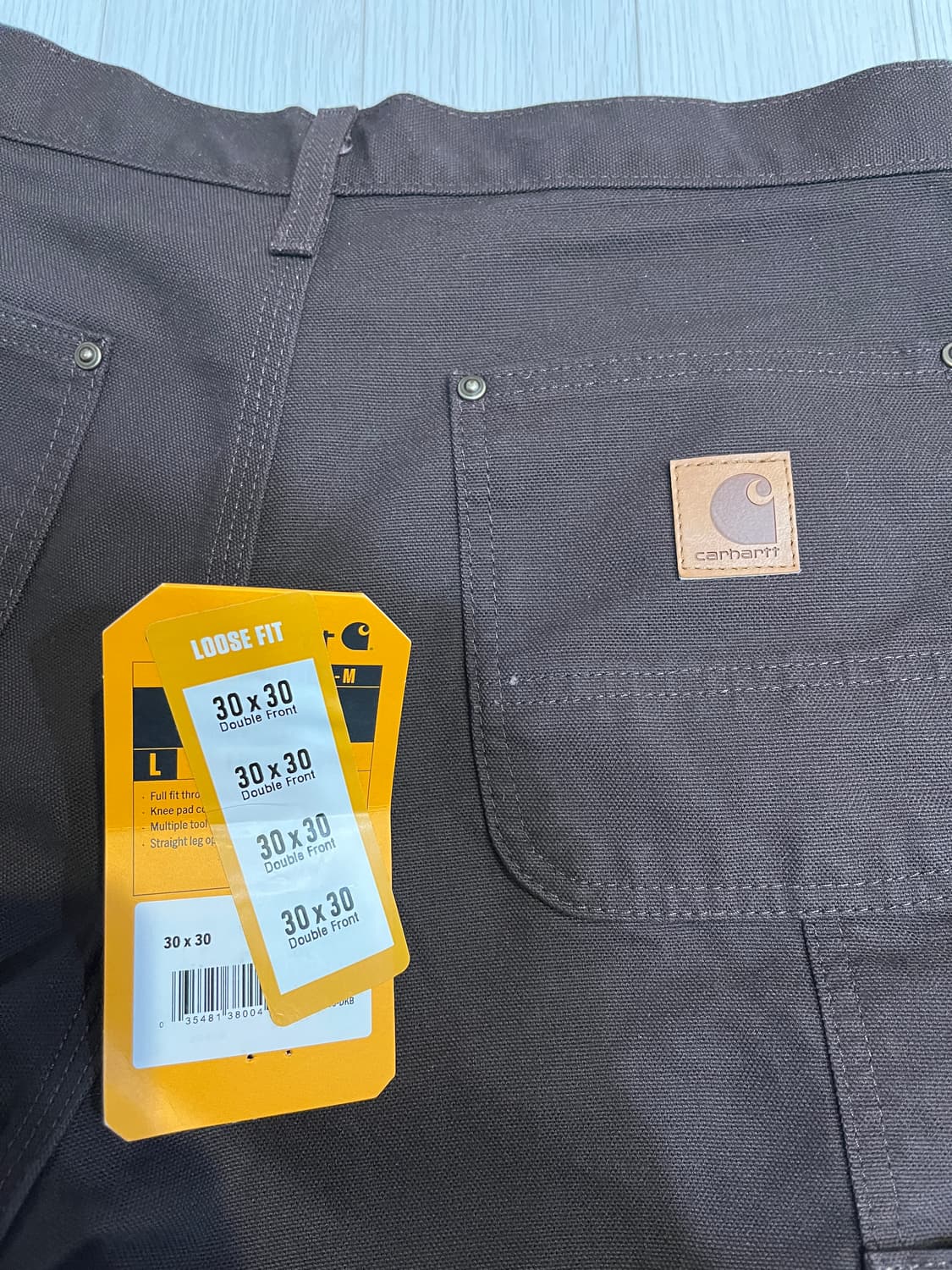 칼하트 더블니 b136 다크브라운 30x30 새상품 상품이미지2