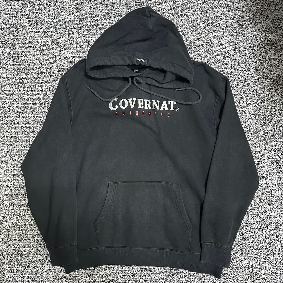 (L) COVERNAT 커버낫 블랙 오버핏 후드티 상품이미지1