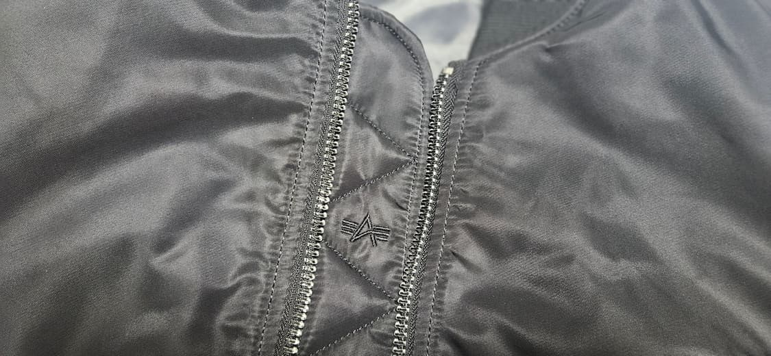 (사이즈 S) 알파인더스트리 MA-1 플라이트 자켓 블랙(건메탈라이닝) 상품이미지7