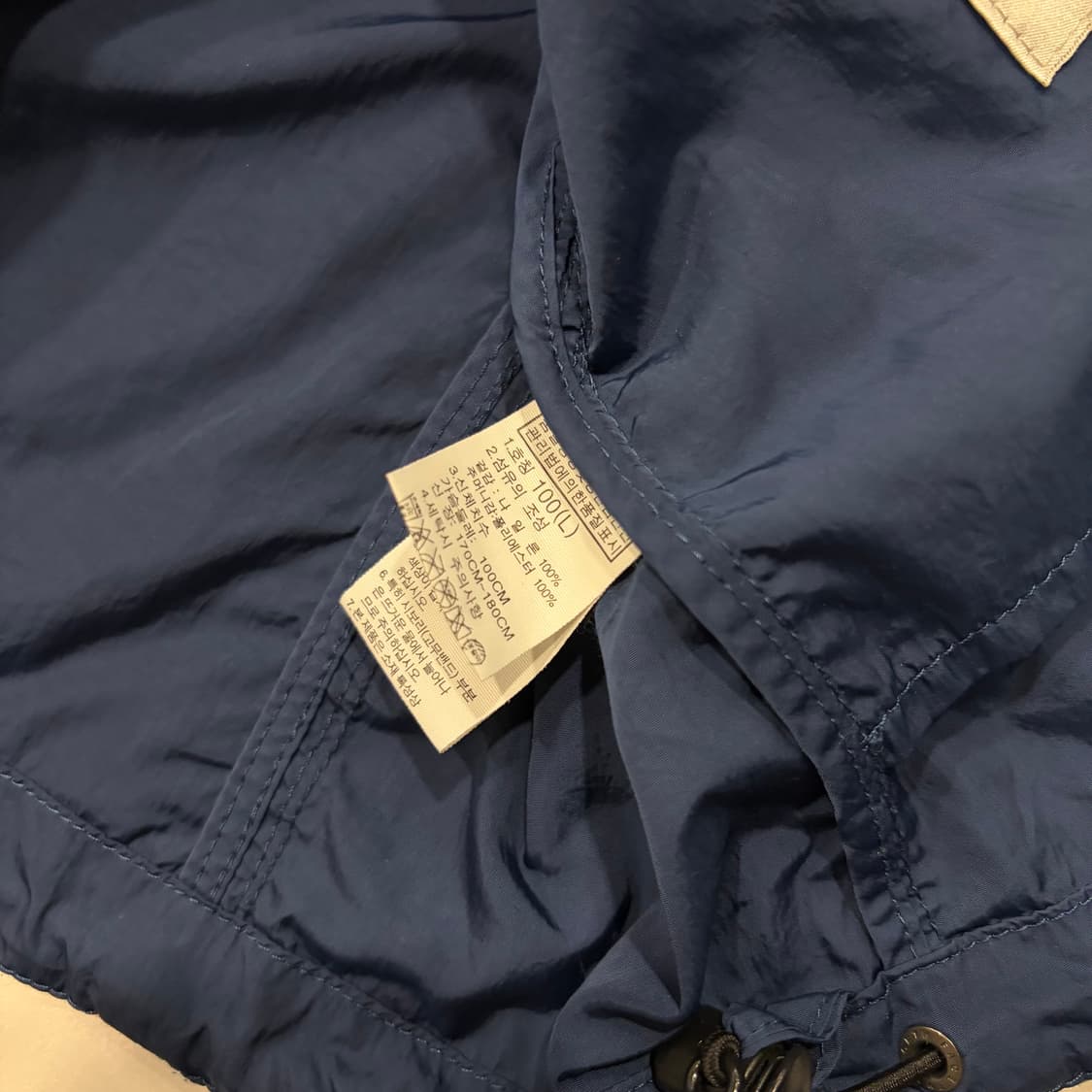 [100] 노스페이스 화이트라벨 페럼 네이비 바람막이 후드 자켓 D388 상품이미지10