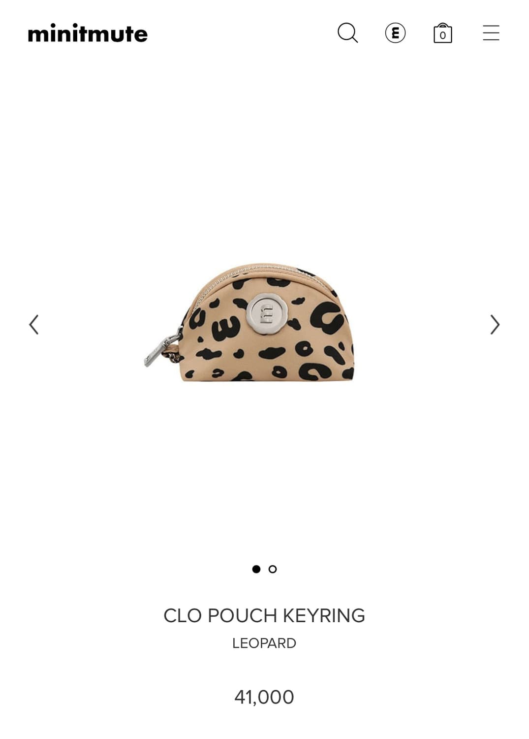 MINITMUTE CLO POUCH KEYRING LEOPARD 상품이미지1