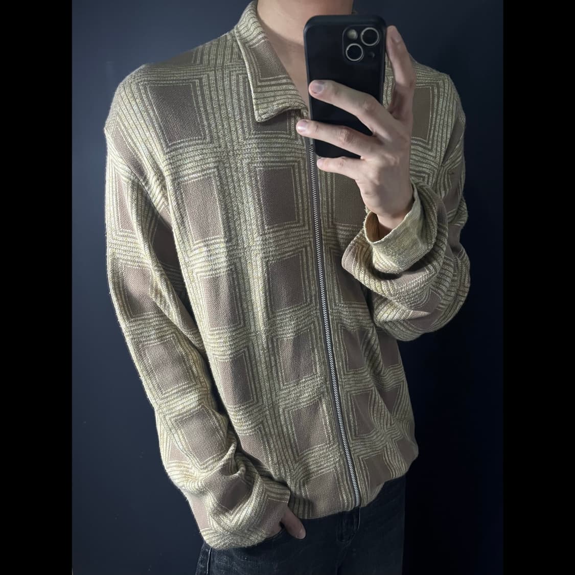 KNIT CREATOR HOUSE 니트 집업 상품이미지1