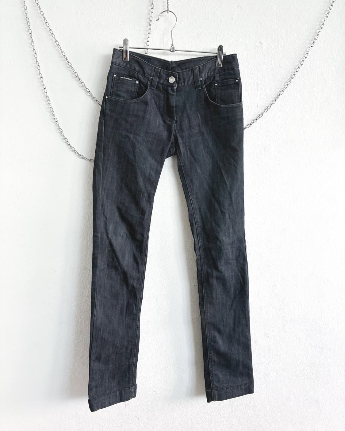 돌체앤가바나 플레이트 슬림 스트레이트 로우라이즈진 상품이미지4