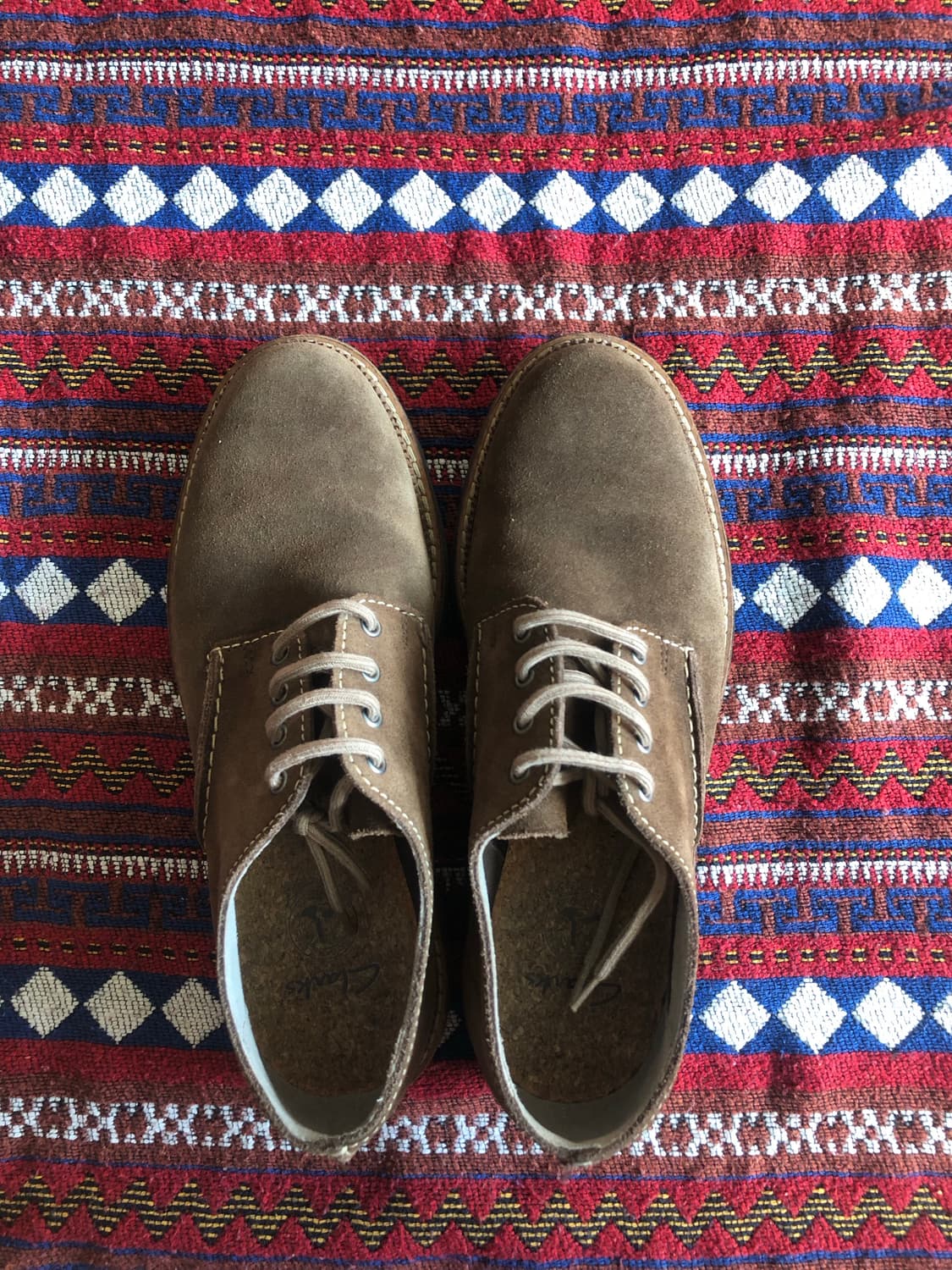 클락스 스웨이드 브라운 남성 구두 255 상품이미지4