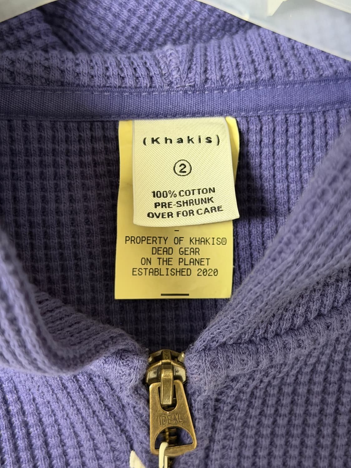 (새상품) 카키스 - Waffle Full Zip Hoodie 상품이미지3