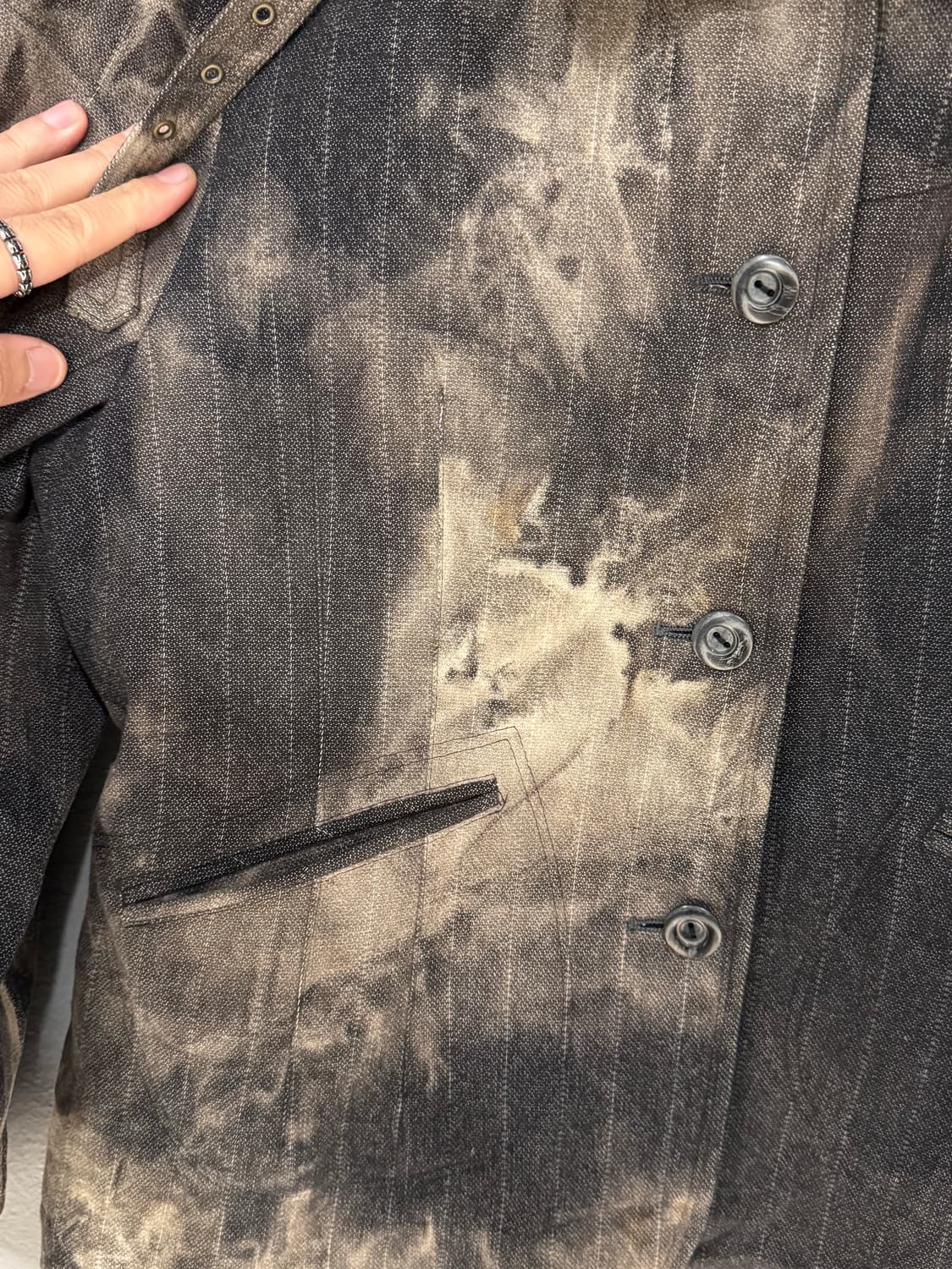 JPN 넥버클 타이다이 워싱 자켓  상품이미지8