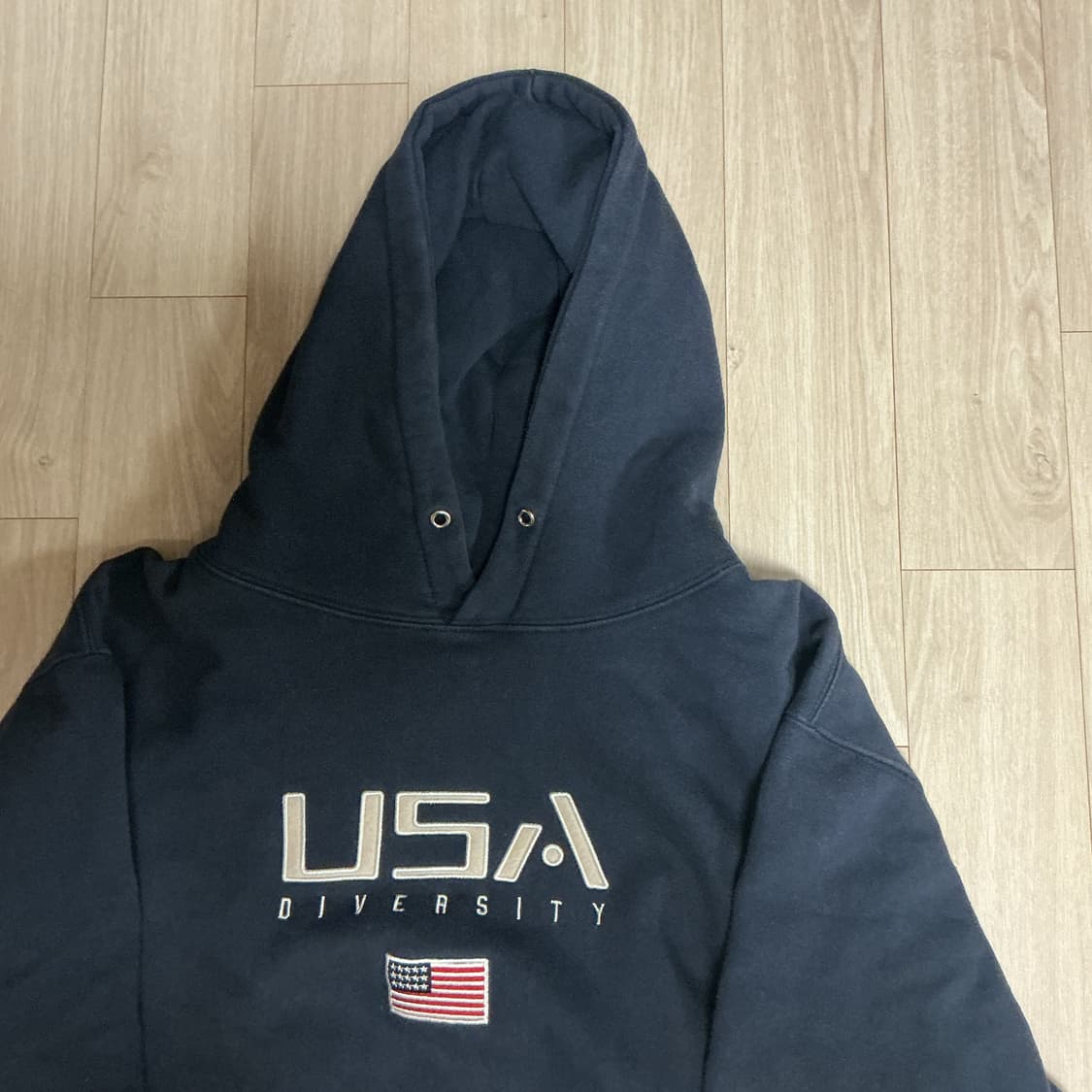 usa 네이비 후드 상품이미지2