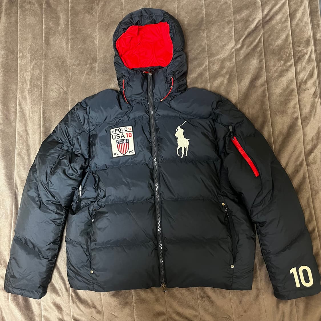 폴로 빅포니 성조기 패딩 상품이미지2