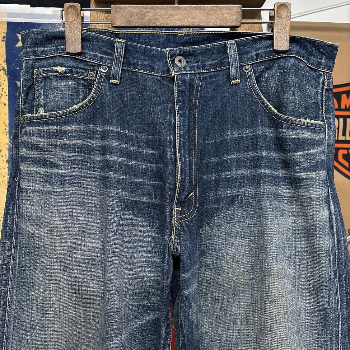 00s 리바이스 503 재팬라인 헤비워싱 데님팬츠 다크인디고 N1197 상품이미지3