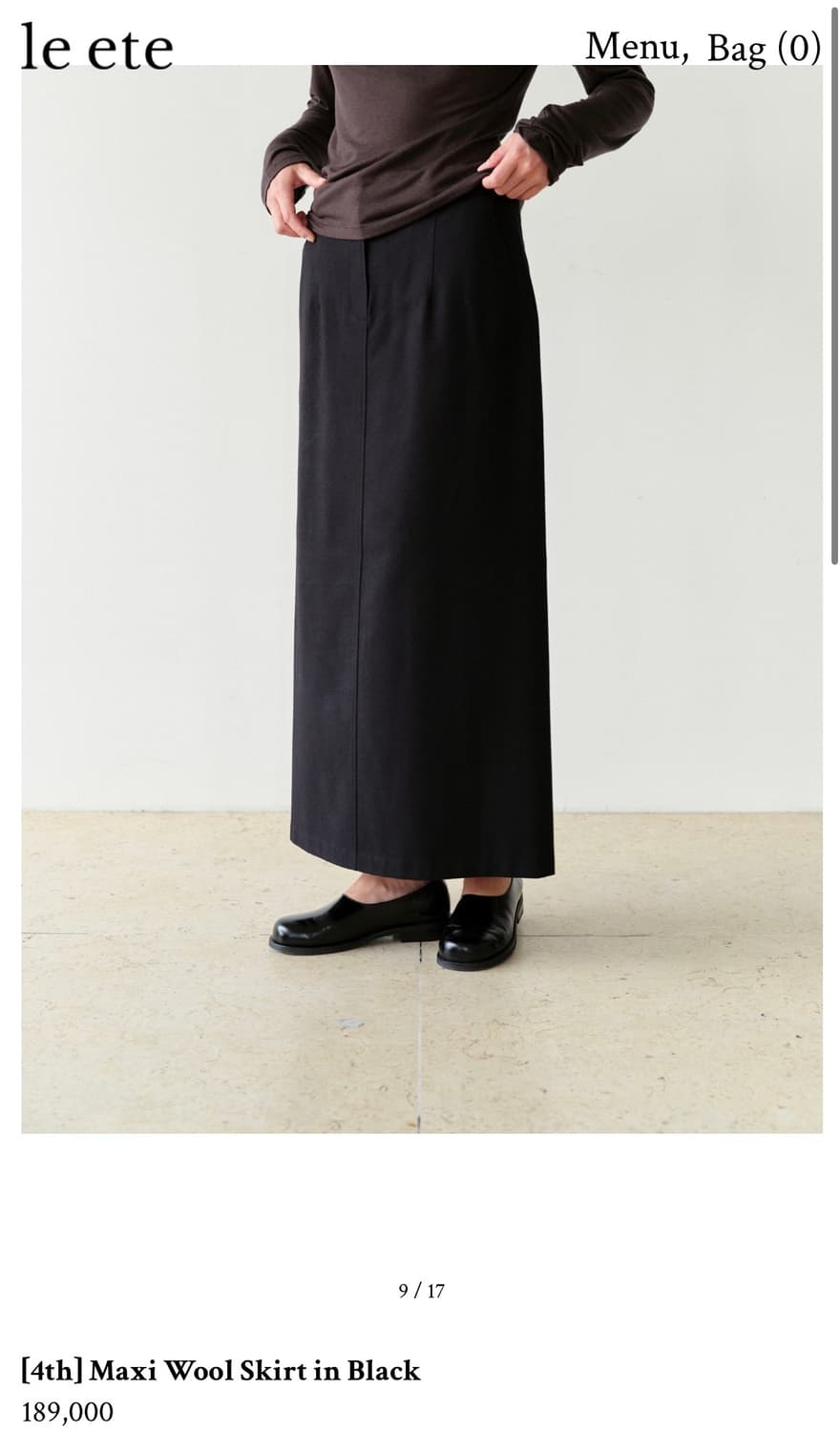 Le ete 맥시스커트 시엔느 낫띵리튼 아모멘토 리본빛 18만->5만 상품이미지1