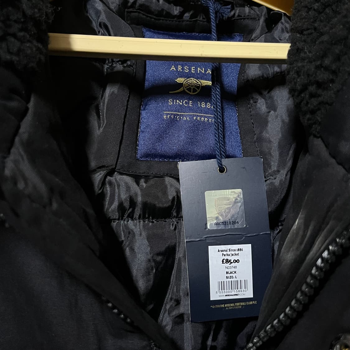 아스날 패딩 L 상품이미지2