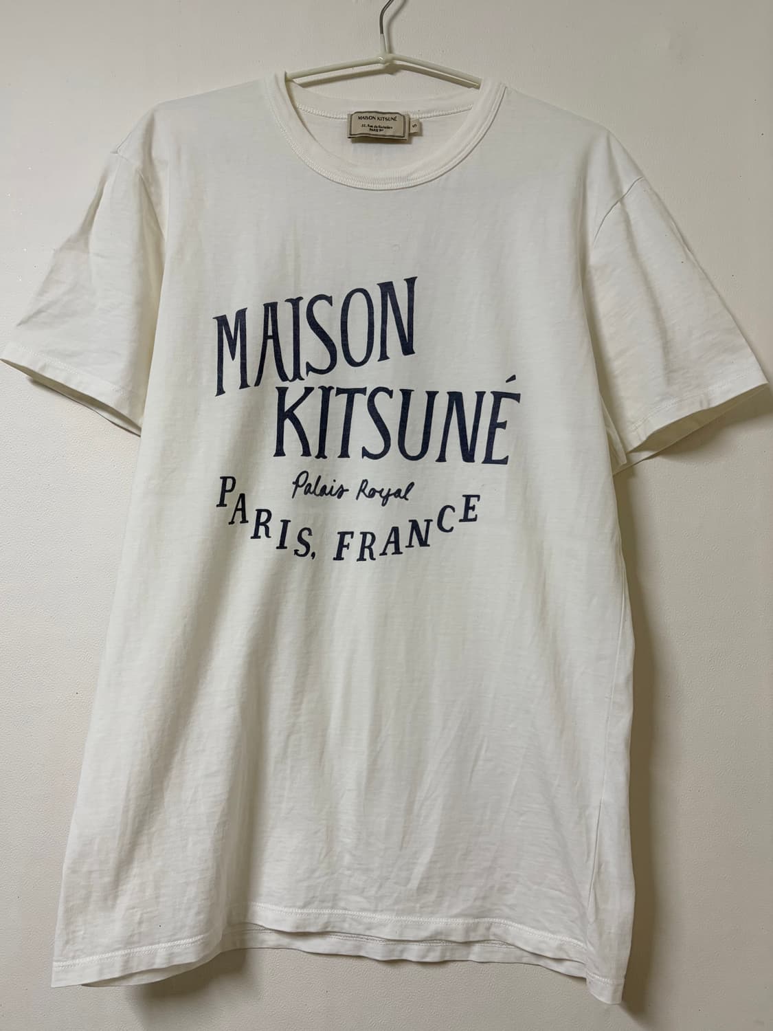 메종키츠네 화이트 로고 티셔츠 상품이미지1