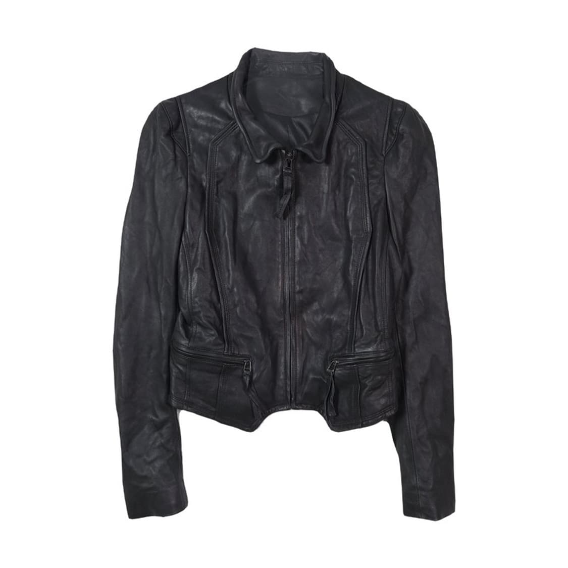 빈티지 슬림핏 리얼 램스킨 레더 자켓 55 상품이미지1