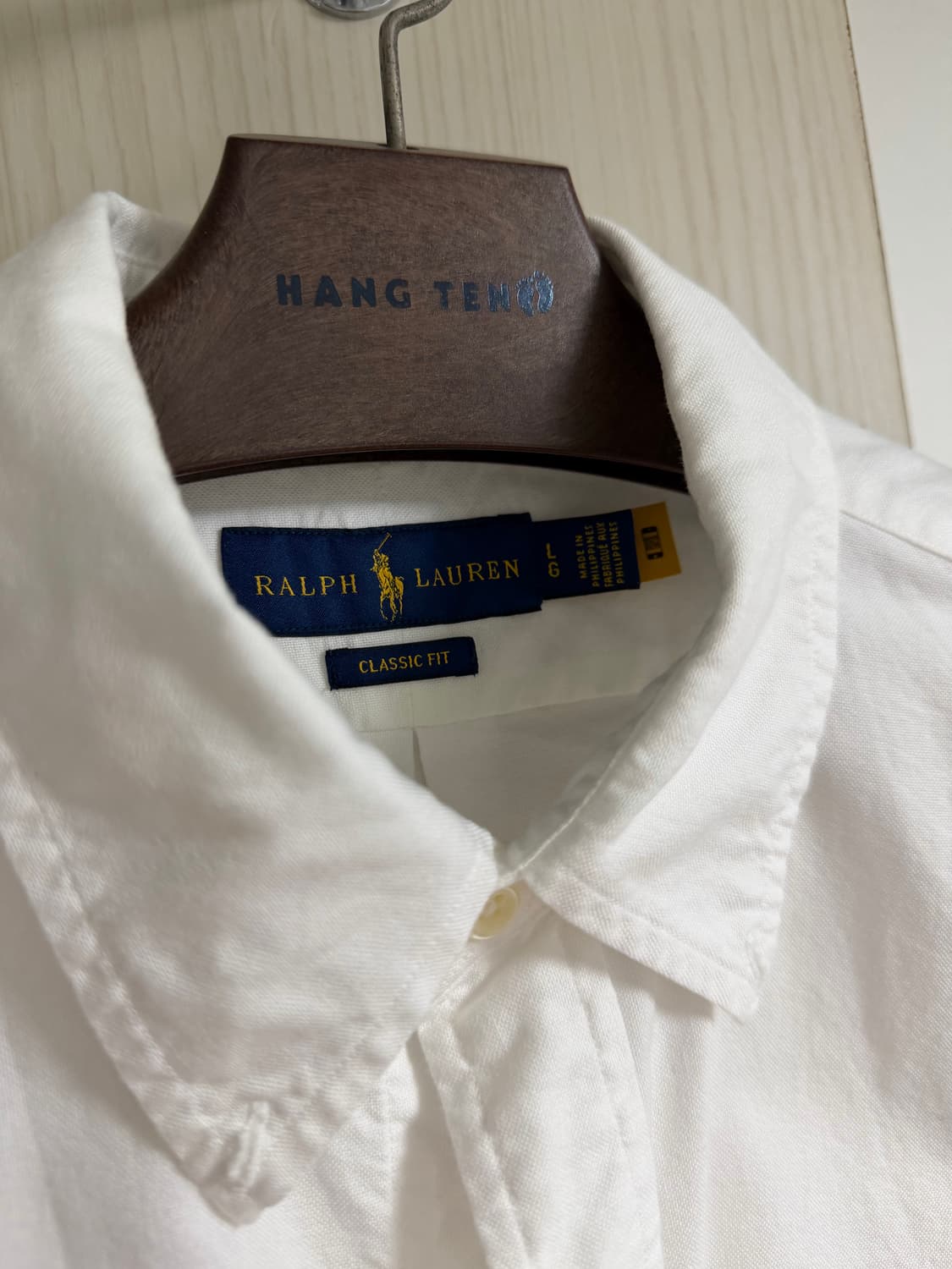 폴로 랄프로렌 옥스포드 셔츠 화이트 클래식핏 L 상품이미지2