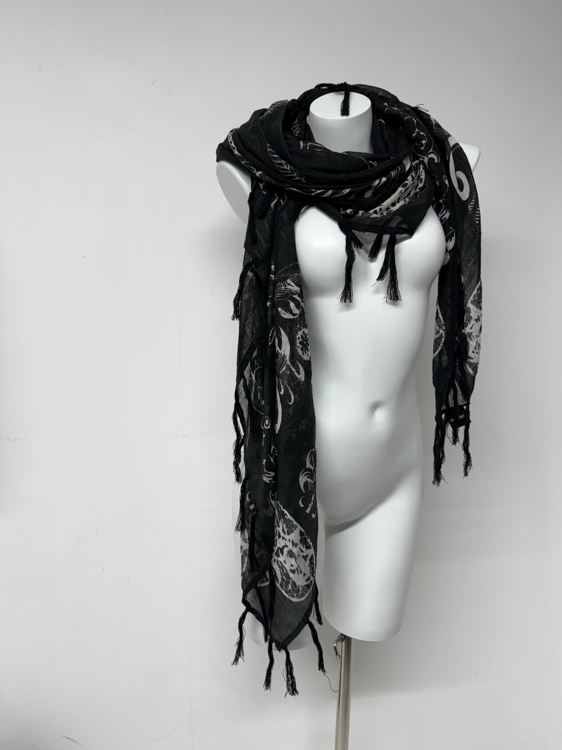 Grunge punk printing skarf 상품이미지1