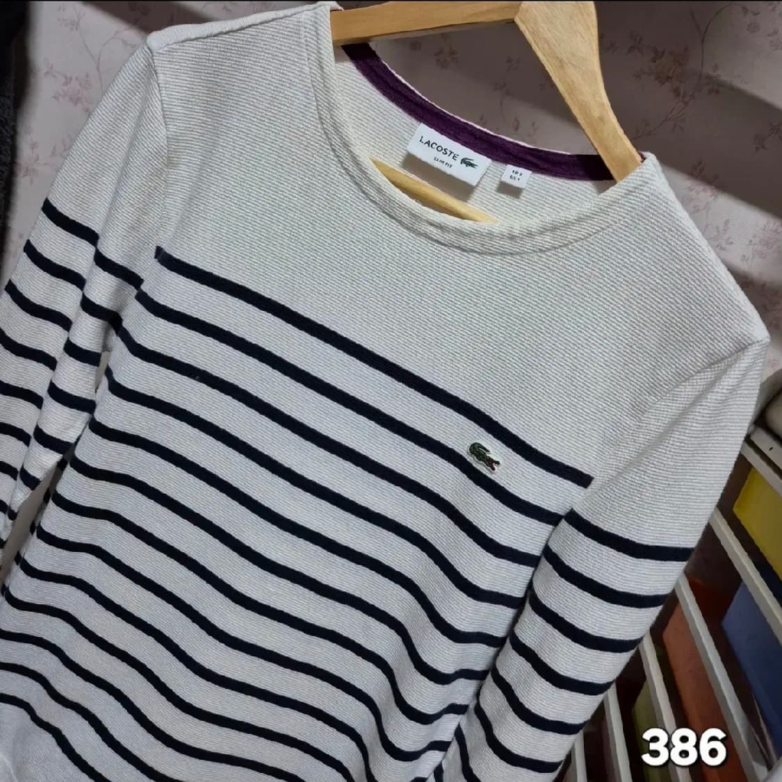 386 ) 면100% 라코스테 스트라이프 티셔츠 상품이미지5