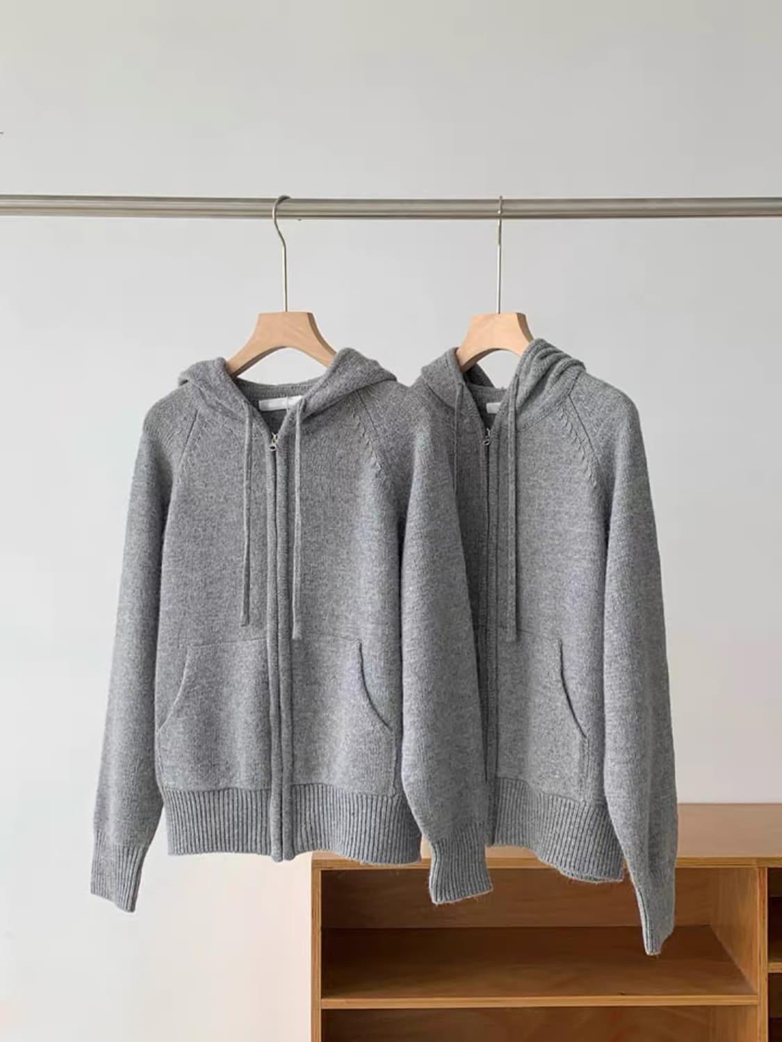 낫띵리튼 알파카 니트 후드집업 상품이미지2