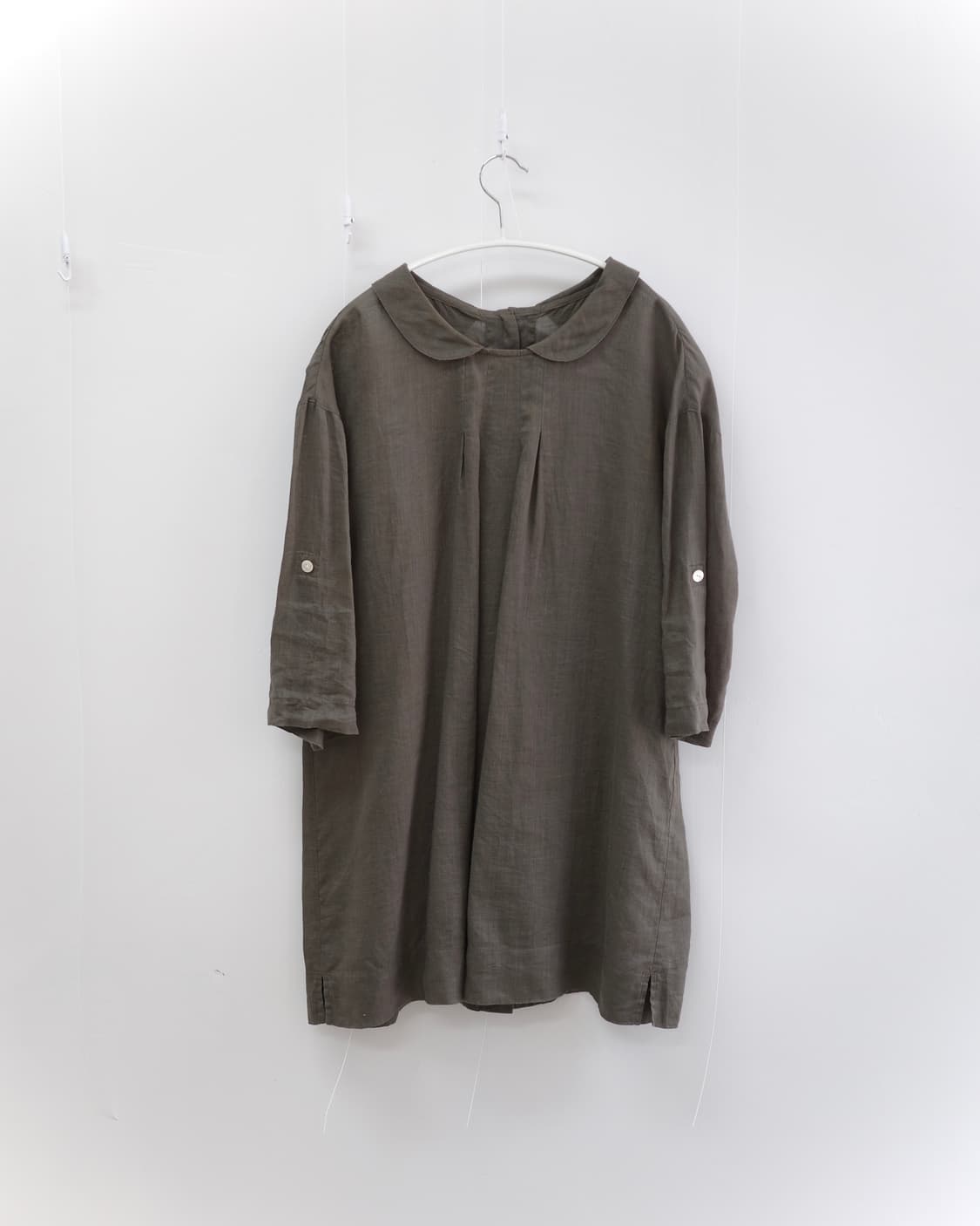 khaki round collar one-piece 상품이미지1