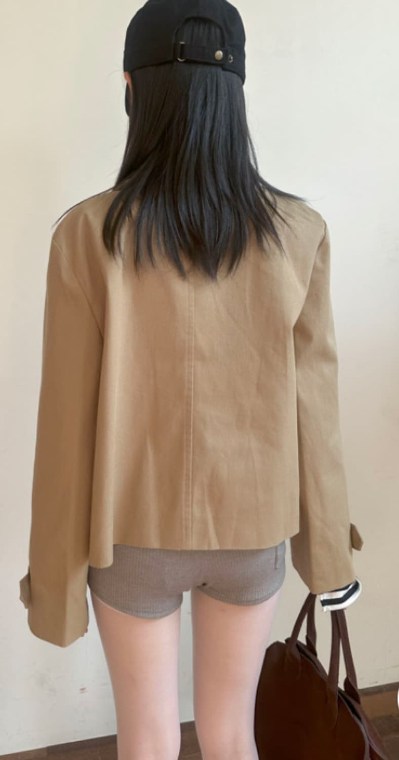 (새 상품) 베이지 더블 트렌치 자켓 상품이미지4