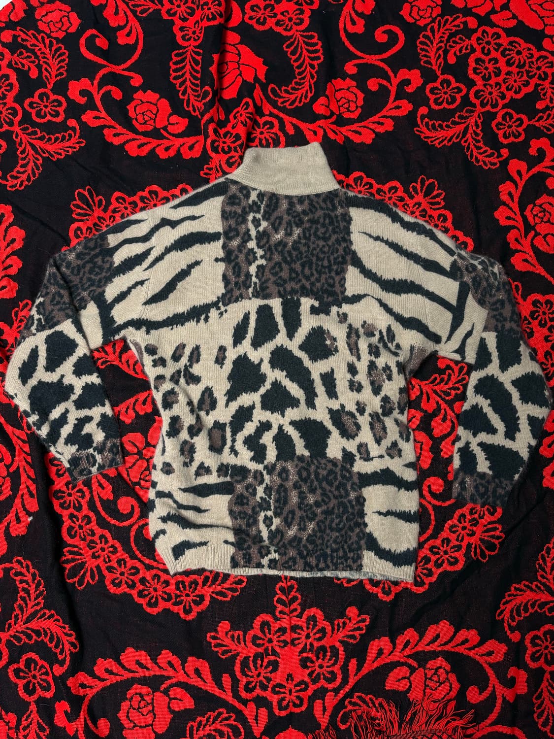 y2k punk grunge lambs wool knit 상품이미지3