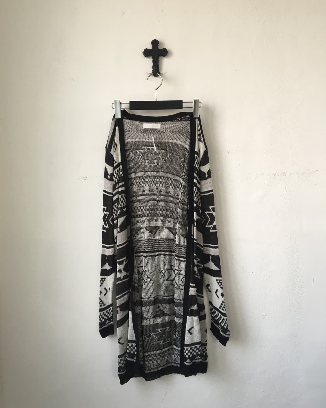 Navaho pattern knit open cardigan 상품이미지2