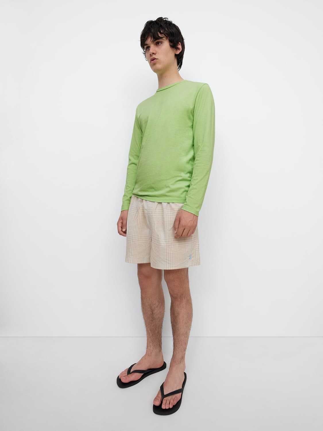 [L,XL]기마구아스 Conan 롱 슬리브리스 탑/그린 상품이미지2