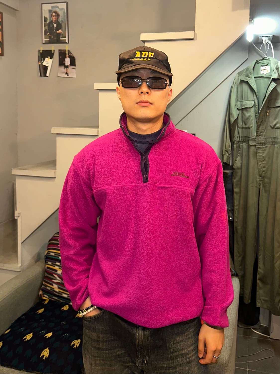 90’s LL Bean 4-button color  fleecewear 상품이미지2
