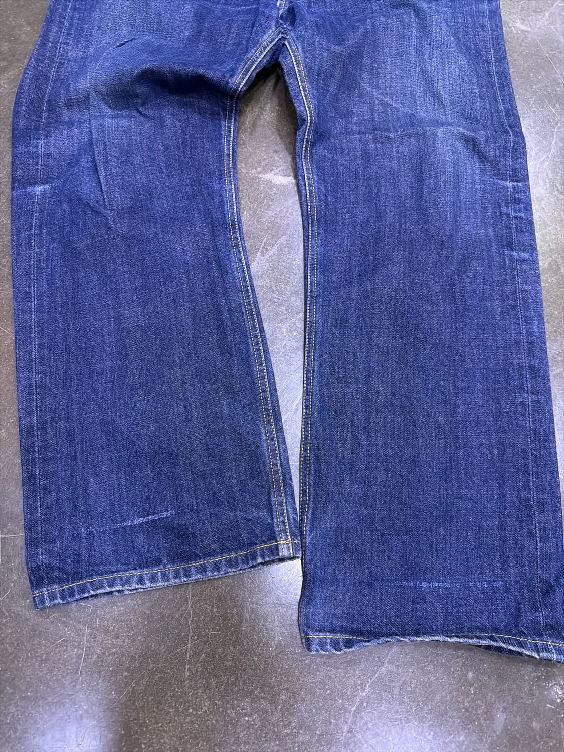 유니폼브릿지 셀비지 데님팬츠 딥인디고 XL 상품이미지5