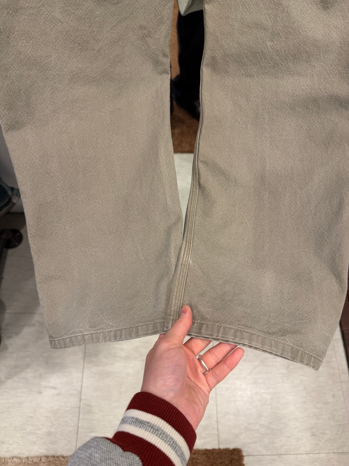 Carhartt 칼하트 덕 캔버스 싱글니 카펜터 워크 팬츠 (36) 상품이미지7