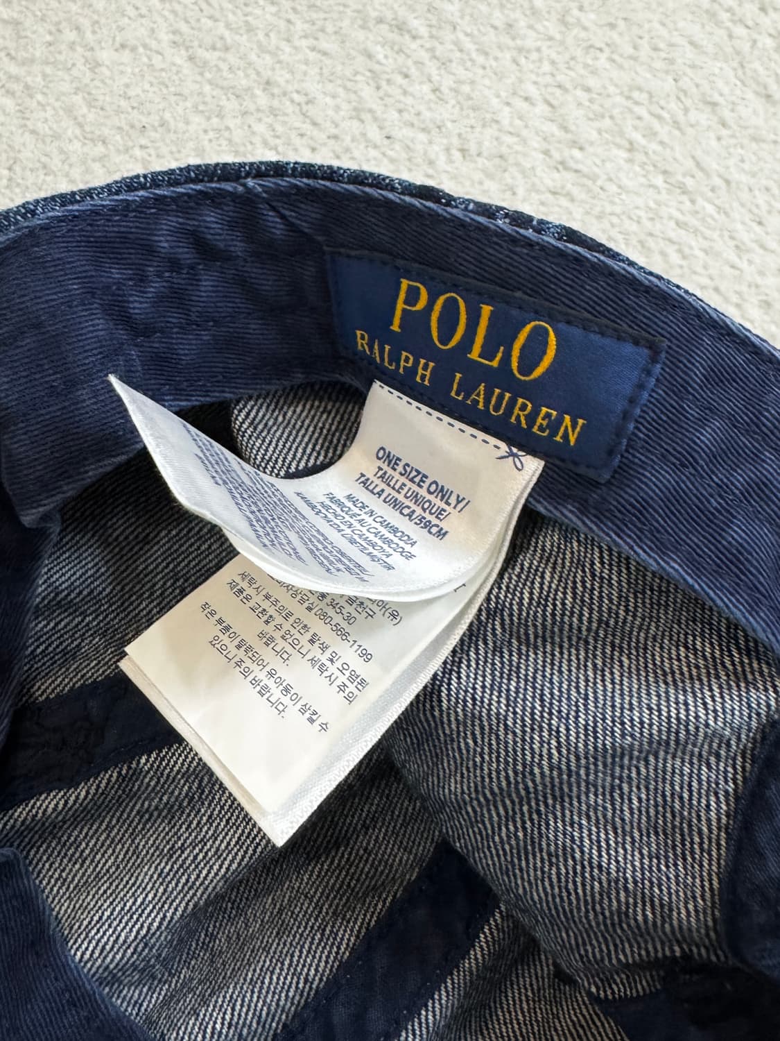 폴로 데님 볼캡 모자 상품이미지5