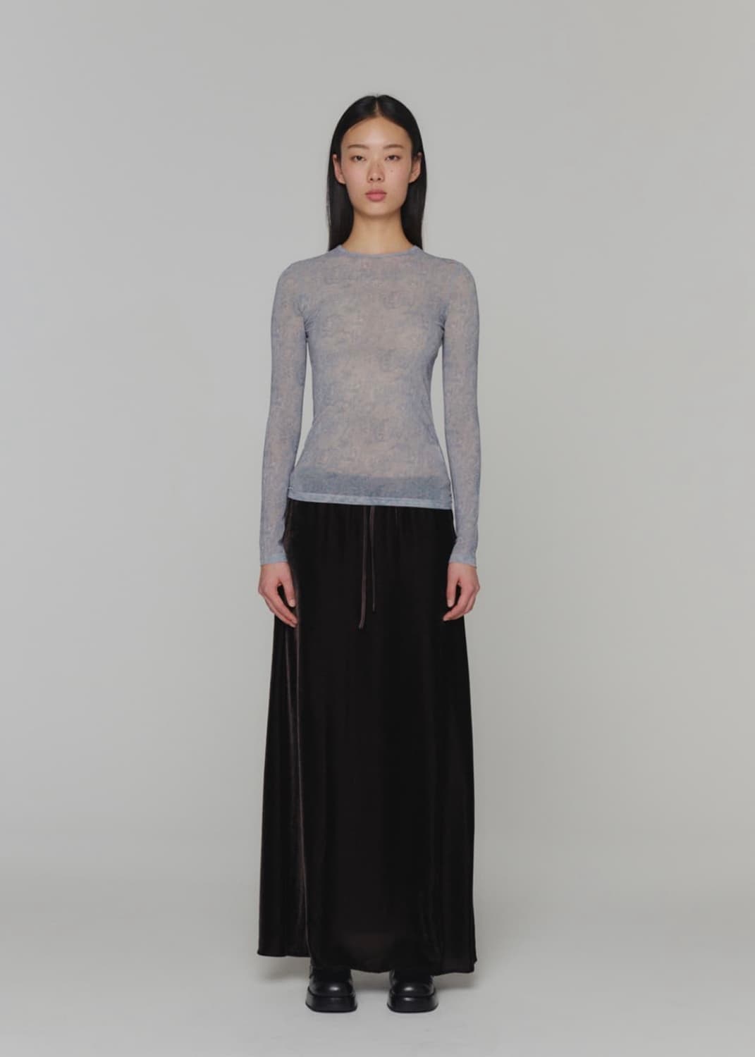 아모멘토 플로럴 매쉬 라운드탑 상품이미지2