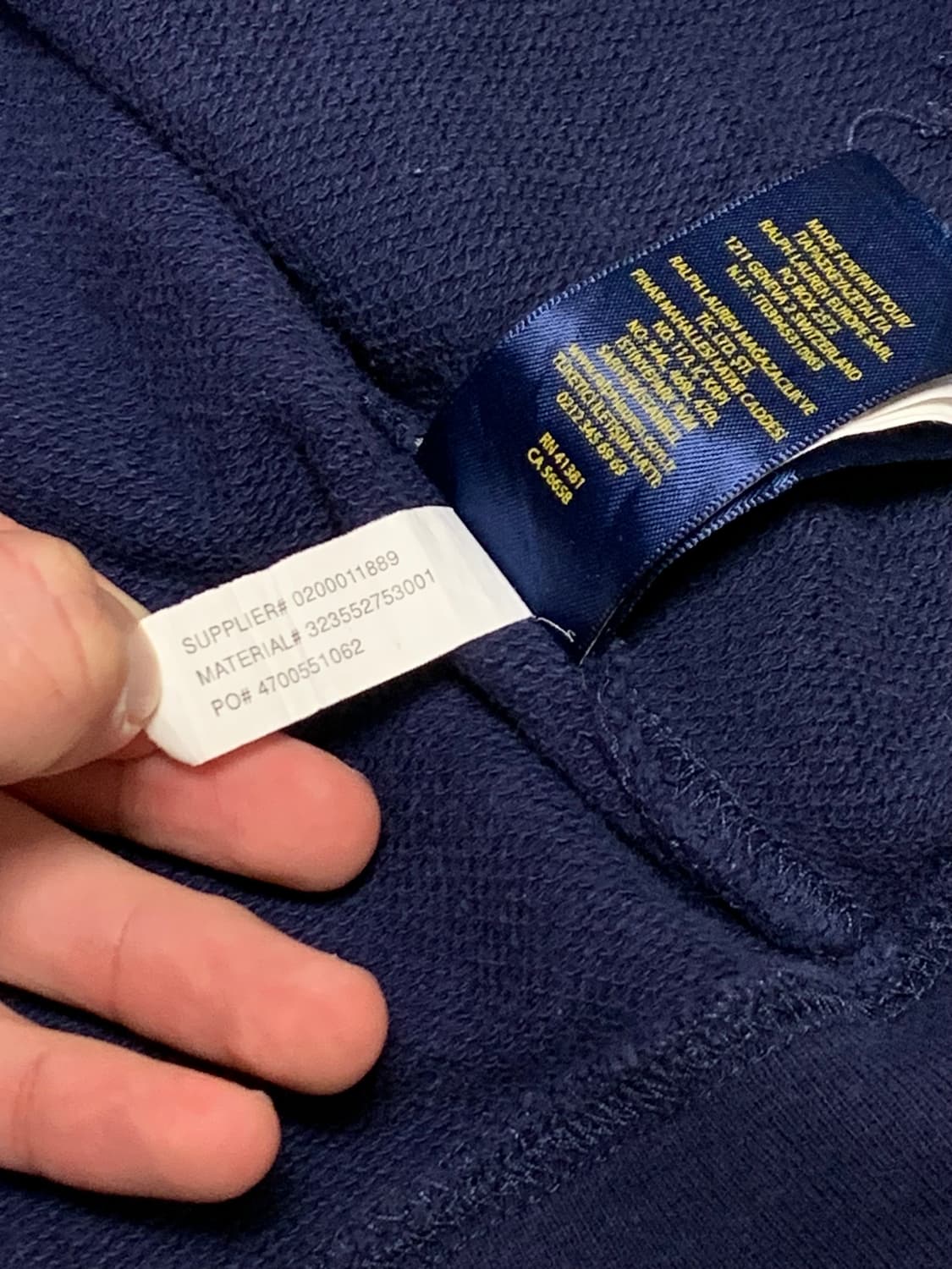 폴로 빅포니 성조기 후드집업 네이비 상품이미지7