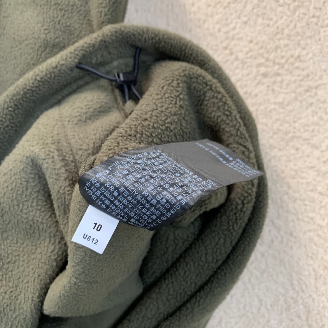 유니클로 후리스 하프집업 오버사이즈 풀오버(XL/올리브)신칠라 플리스 상품이미지8