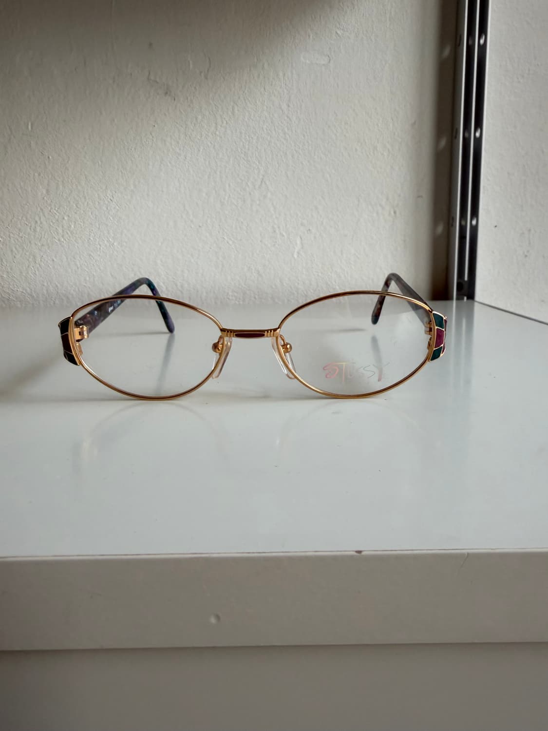 스투시 아이웨어 골드 프레임 안경 (신품) 상품이미지3