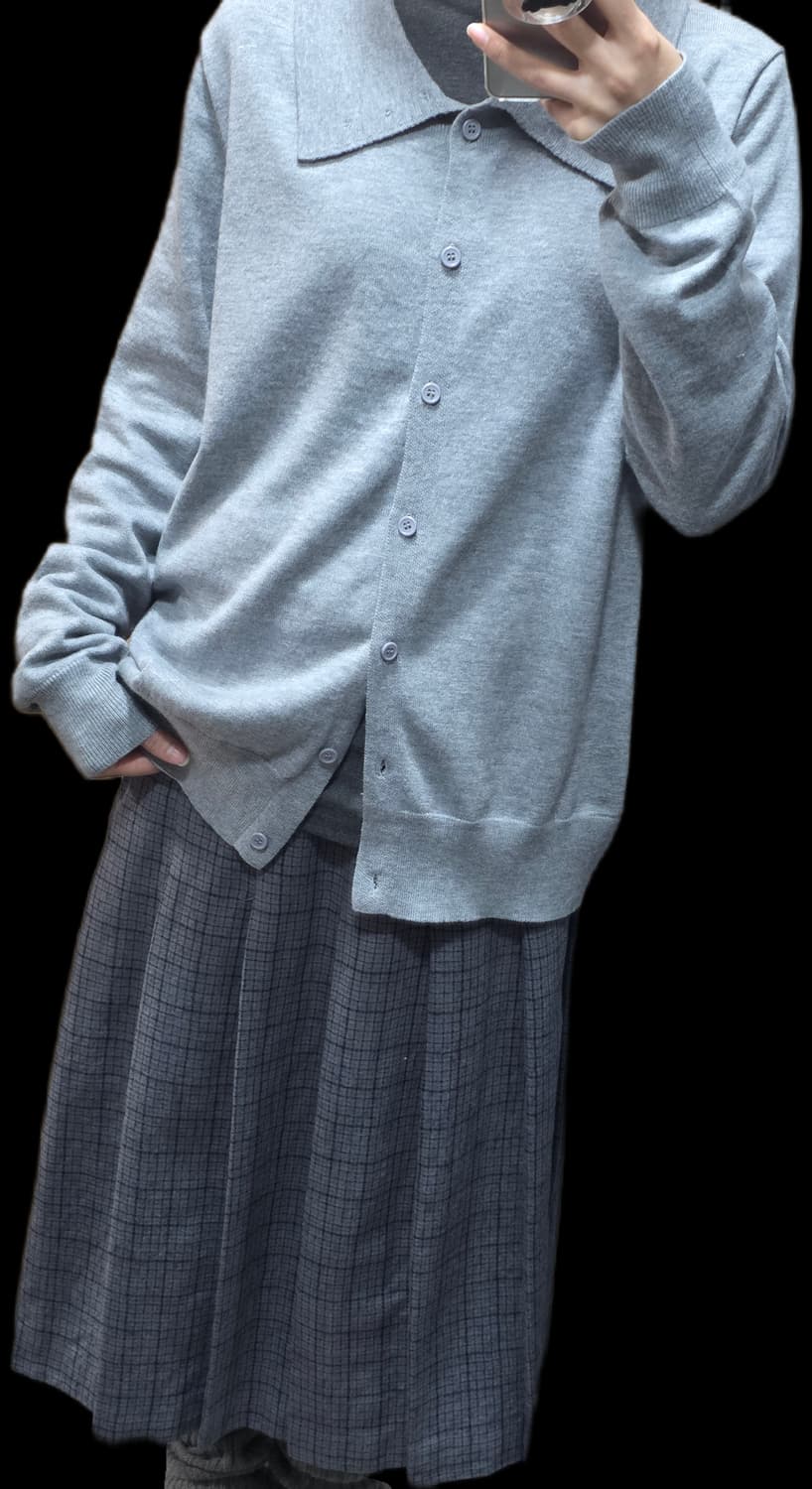 모리걸 갸루 체크 플리츠 롱 스커트 일본빈티지 상품이미지8