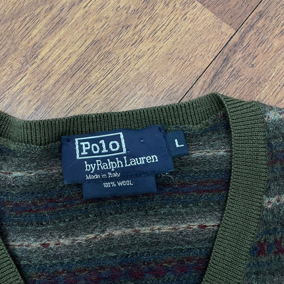 폴로 페어아일 니트 조끼 상품이미지2