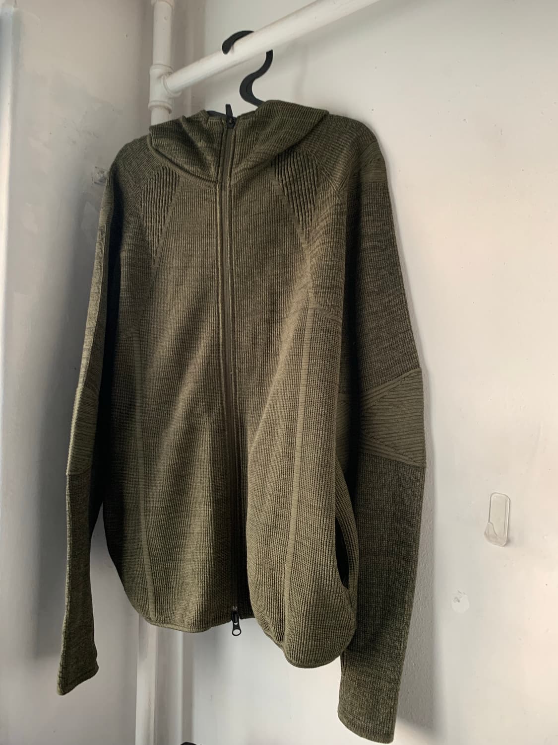 스노우피크 재팬 니트 재킷 올리브 상품이미지1