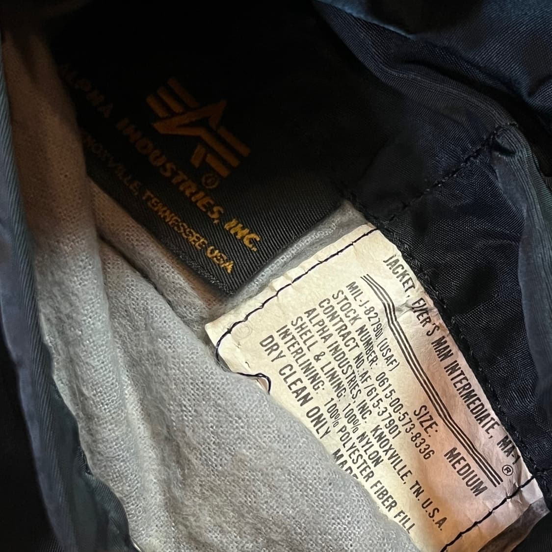 알파인더스트리 ma1 항공점퍼 상품이미지3